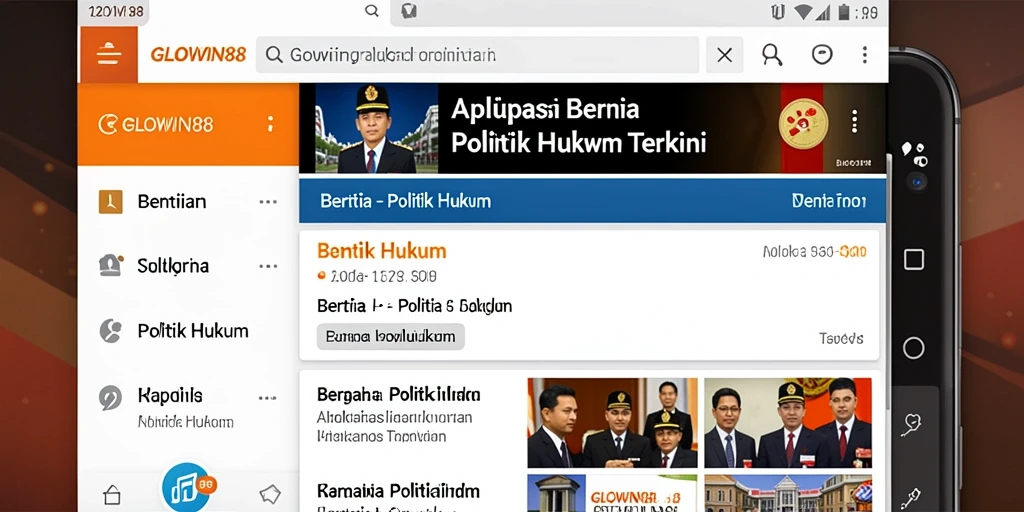 Tampilan antarmuka aplikasi GLOWIN88 yang informatif dan intuitif.
