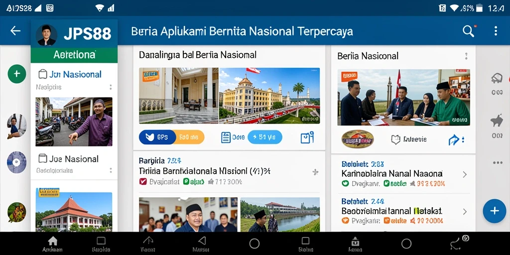 Tampilan aplikasi JPS88 dengan berita terbaru dan menarik.