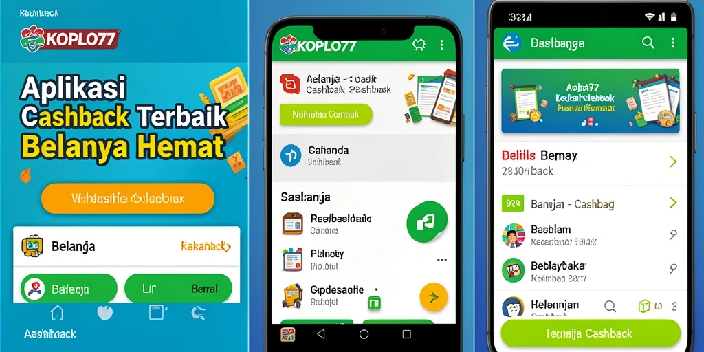 Tampilan antarmuka utama KOPLO77 yang ramah pengguna untuk cashback.