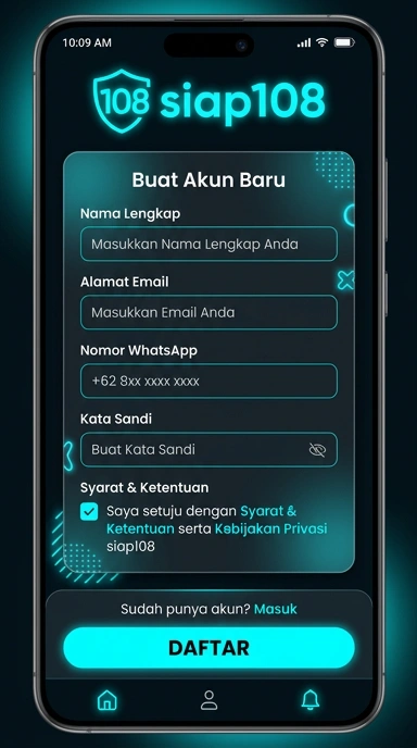 Buat Akun Baru Siap108 dengan Mudah